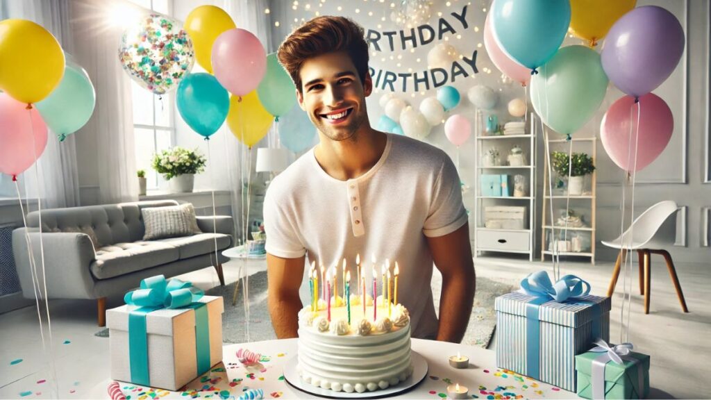 Картинка з молодим хлопцем в якого день народження