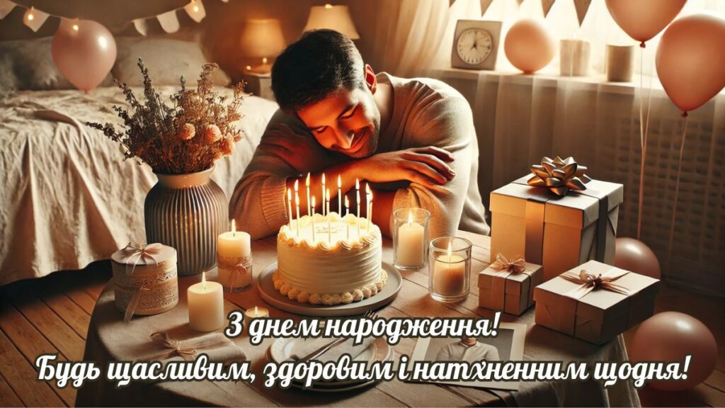 З днем народження! Будь щасливим, здоровим і натхненним щодня!