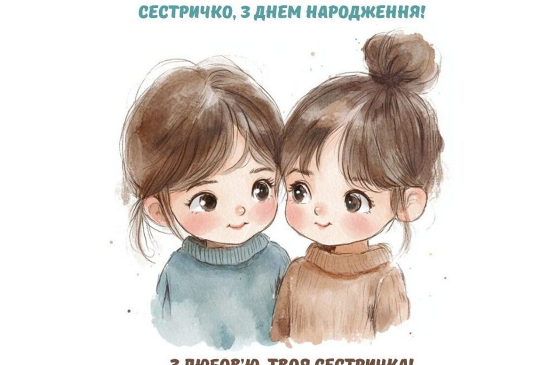 Привітання з Днем народження для сестри – щирі, зворушливі та прикольні побажання
