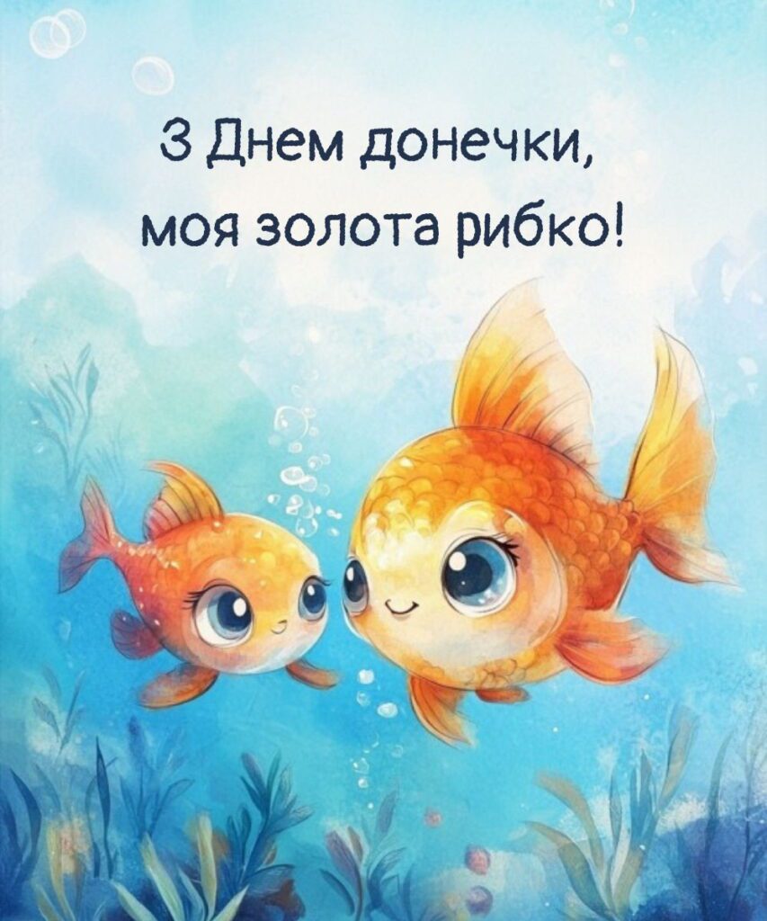 З днем донечки моя золота рибко!