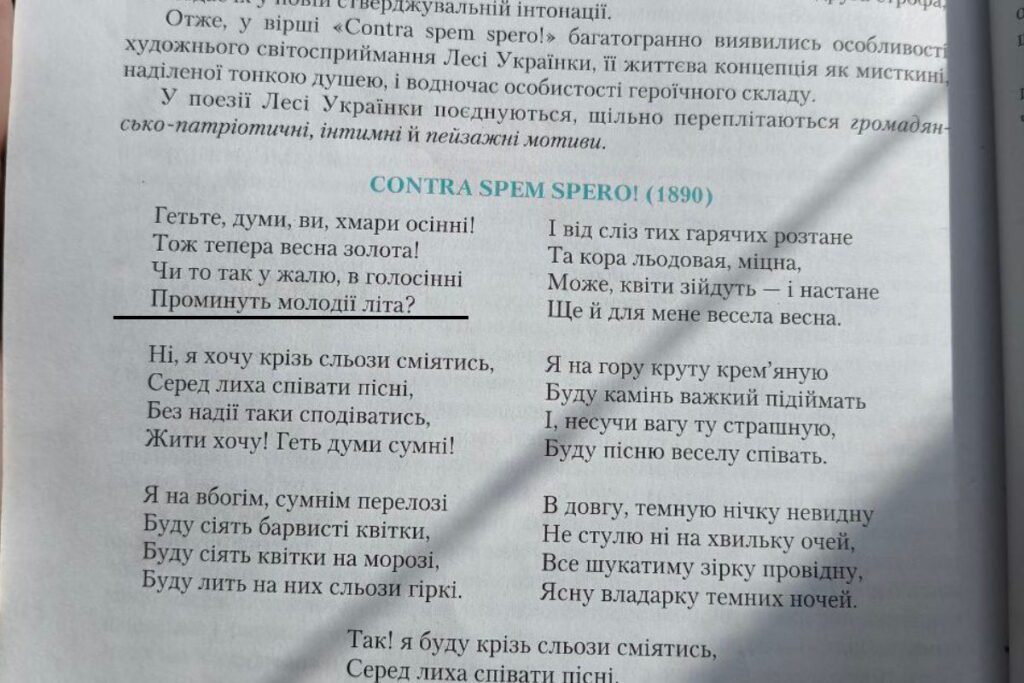 Приклад риторичного питання в одному з українських творів
