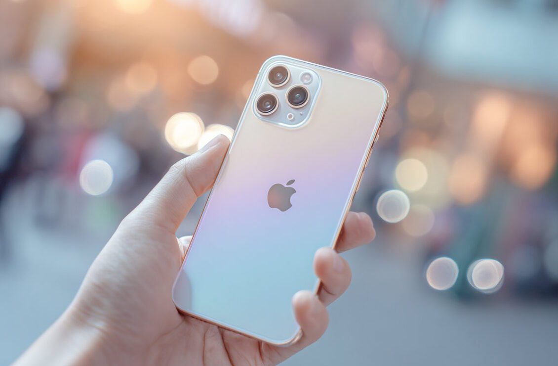 iPhone в руках людини