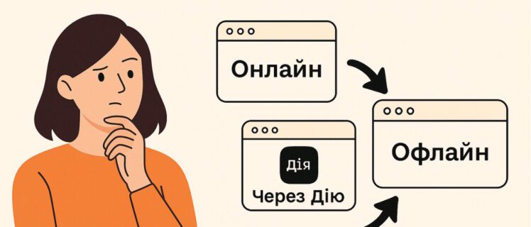 Ілюстрація жінки, яка обирає між трьома способами відкриття ФОП