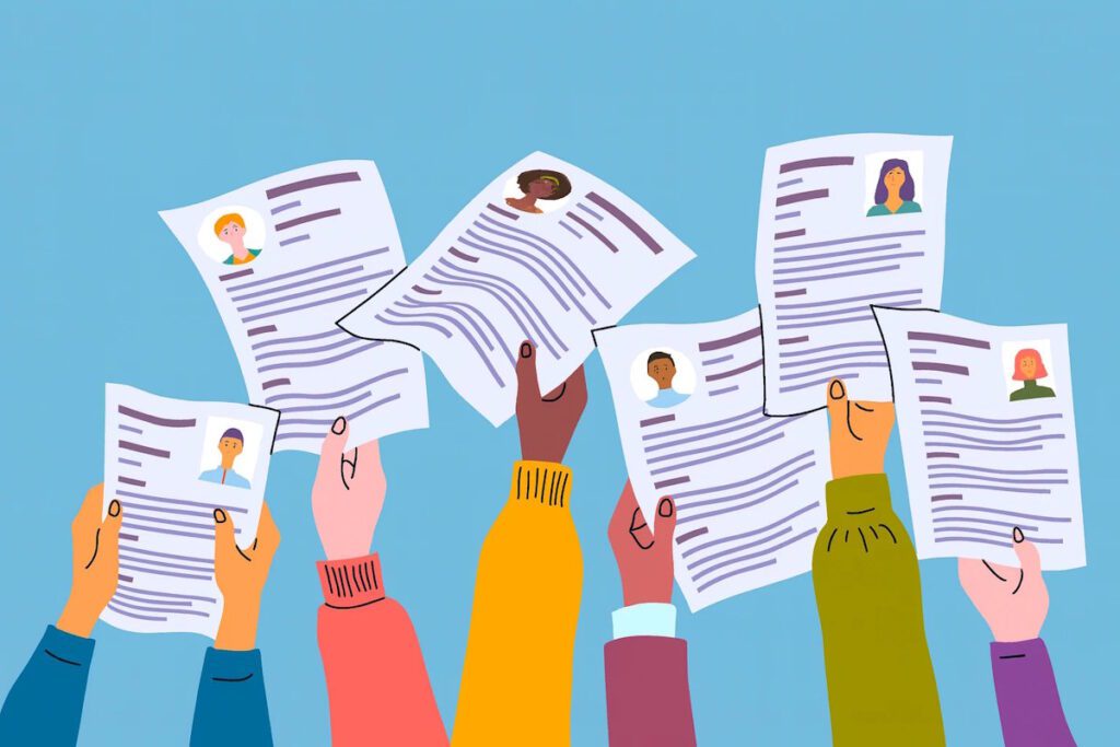 резюме фото ілюстрація