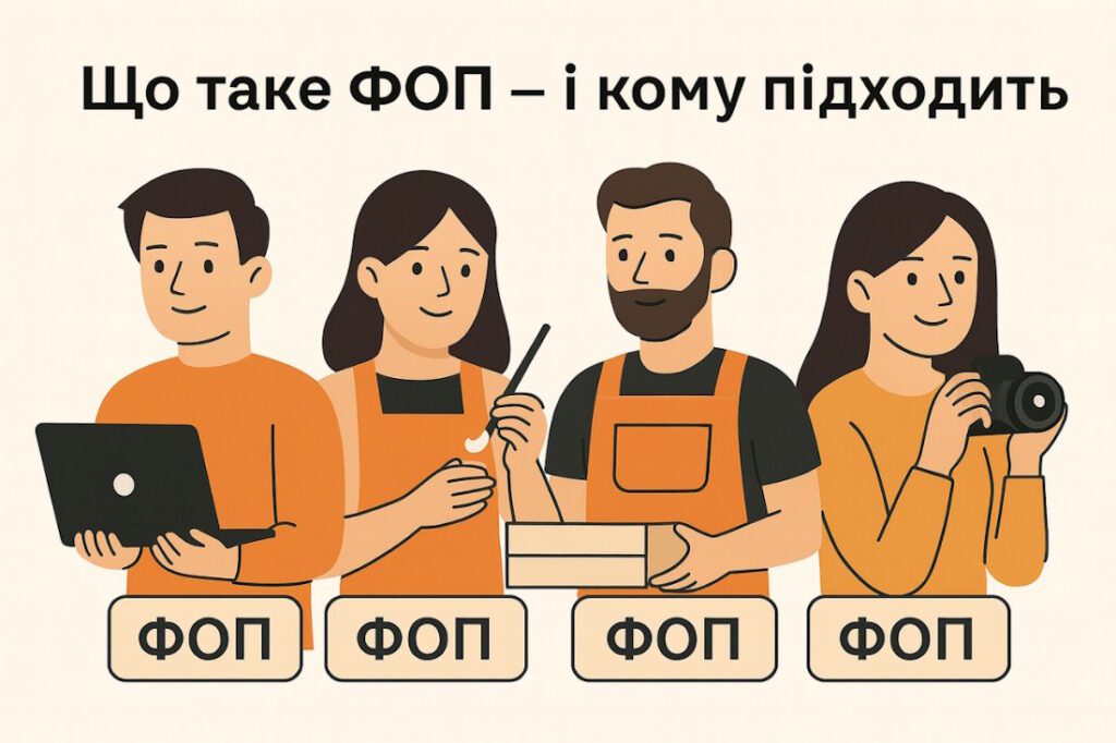 Чотири людини різних професій – всі зареєстровані як ФОП