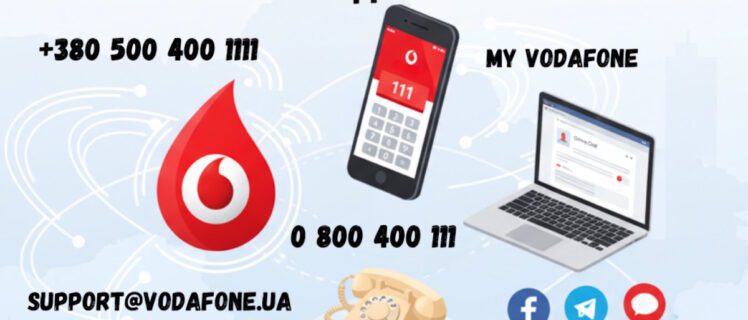 Основні контакти служби підтримки Vodafone