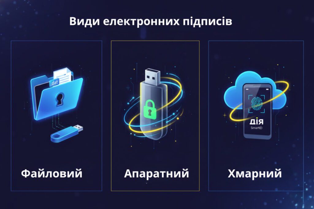 Види електронних підписів