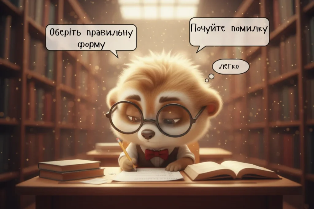 Учень виконує завдання