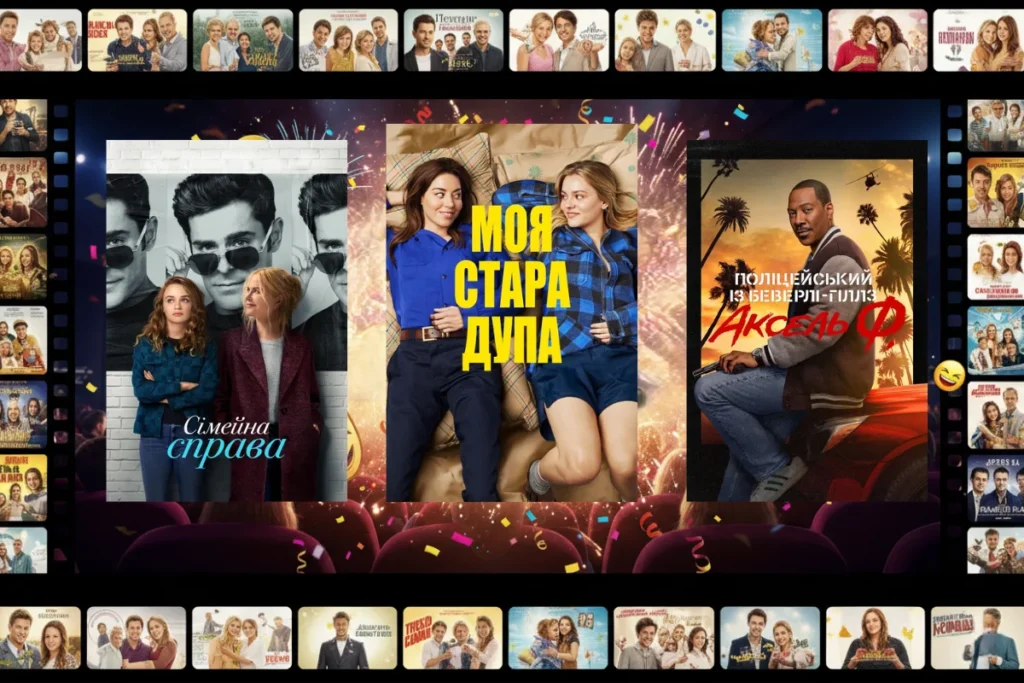 Зображення з постерами легких комедій