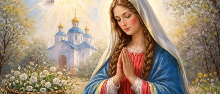 Світле Благовіщення: Діва Марія, церква та голуб