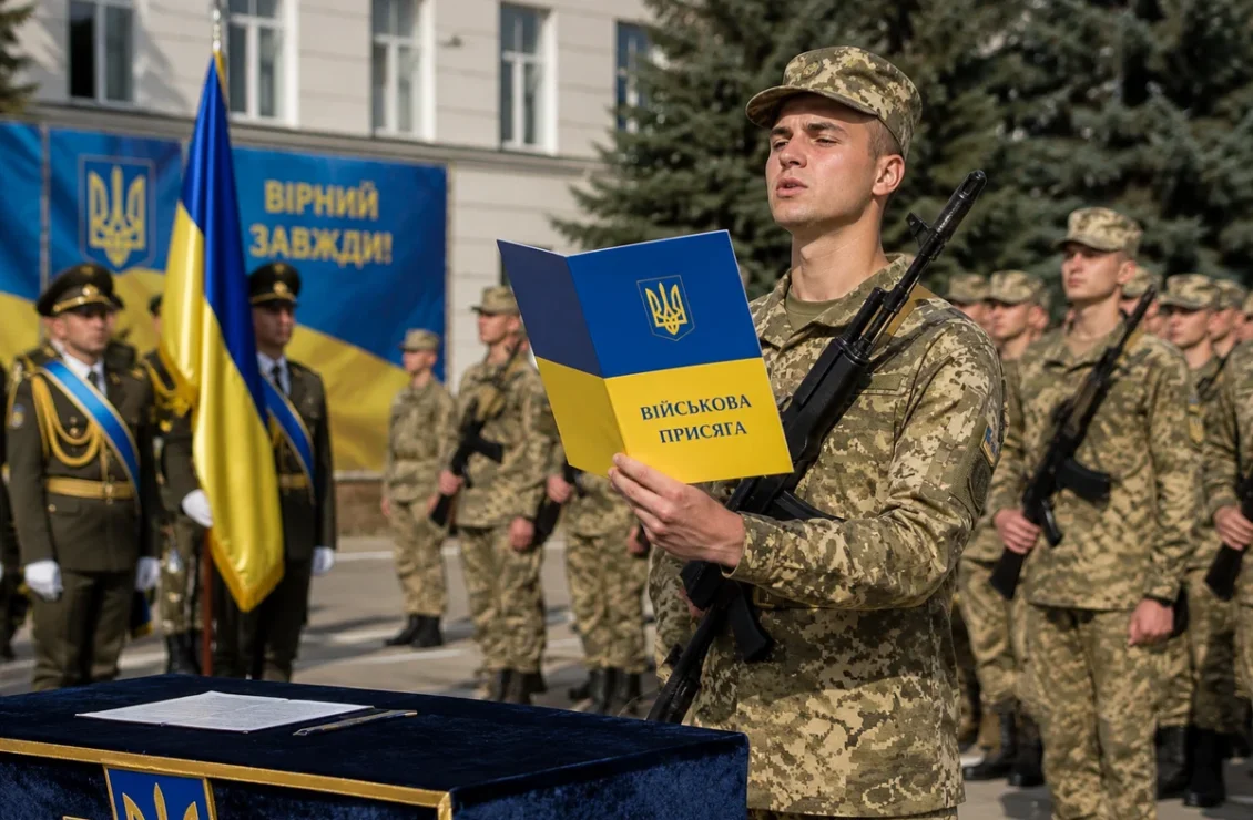 Курсанти складають військову присягу