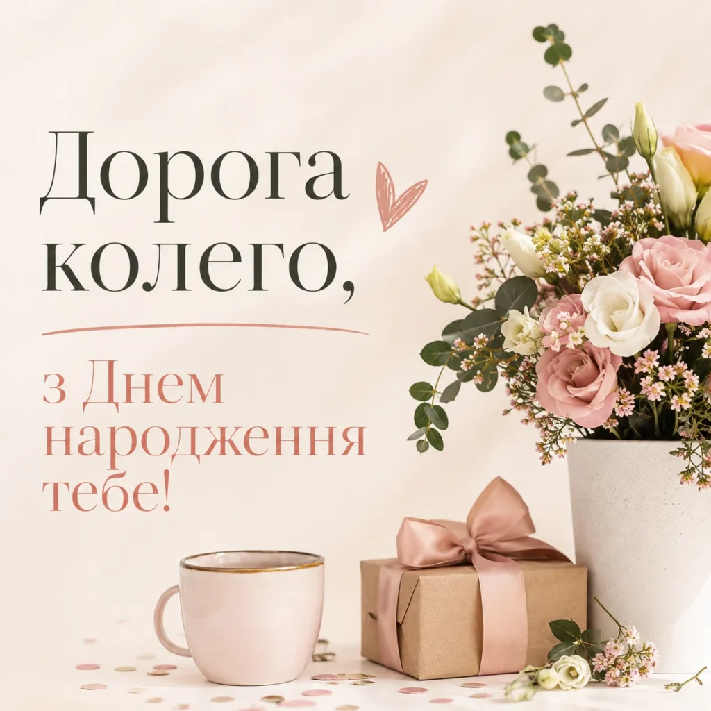 Іменинний торт і привітання