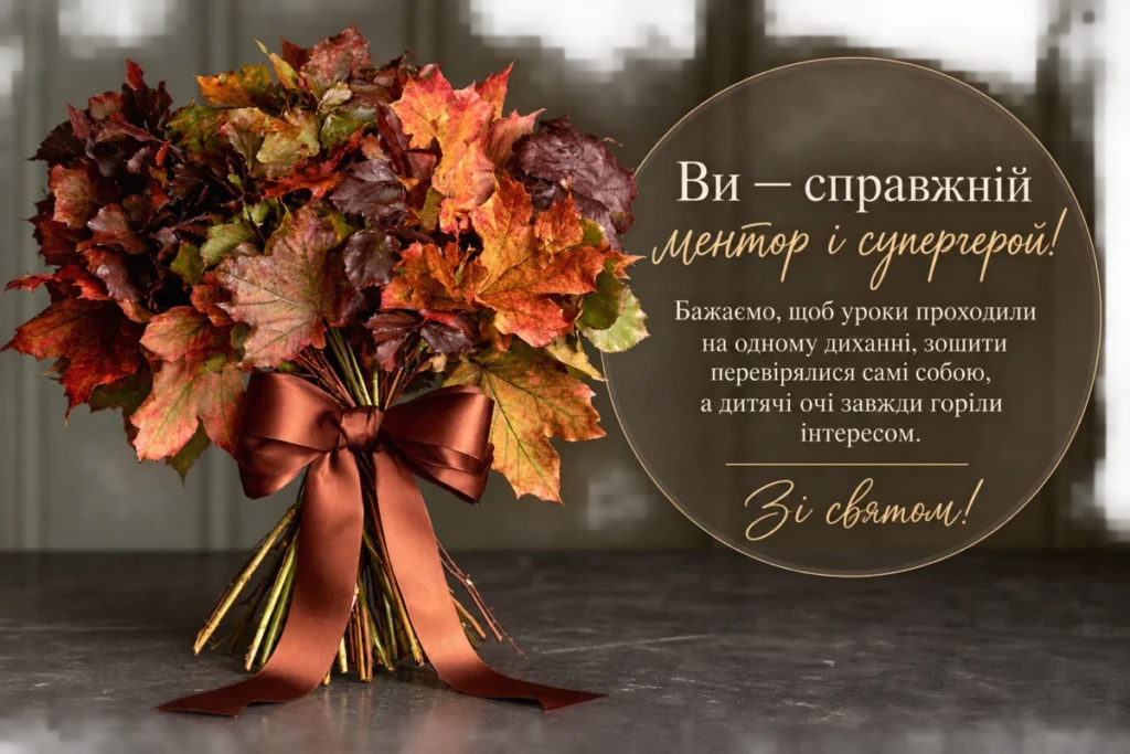 Осінній букет для учителя 
