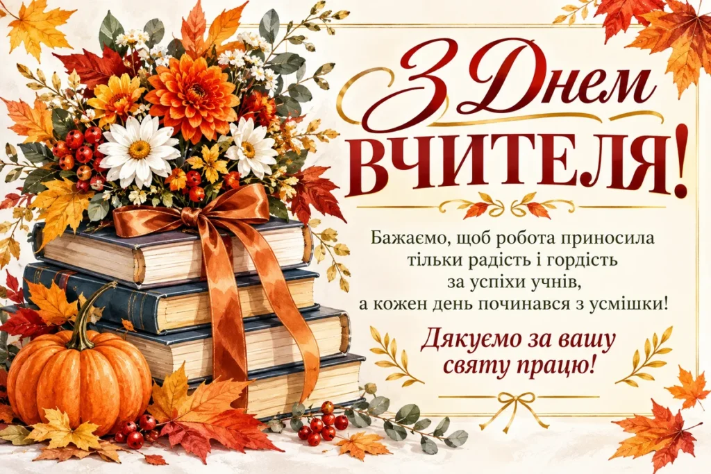 Осіння композиція для учителя 